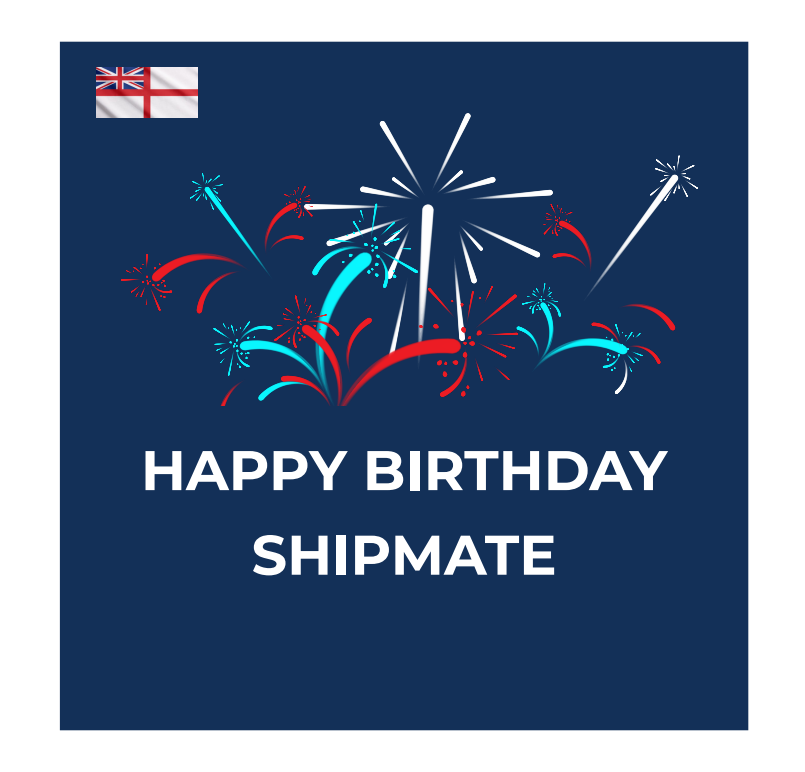 Happy Birthday Shipmate Greeting Card Military In Art Royal Navy Shop