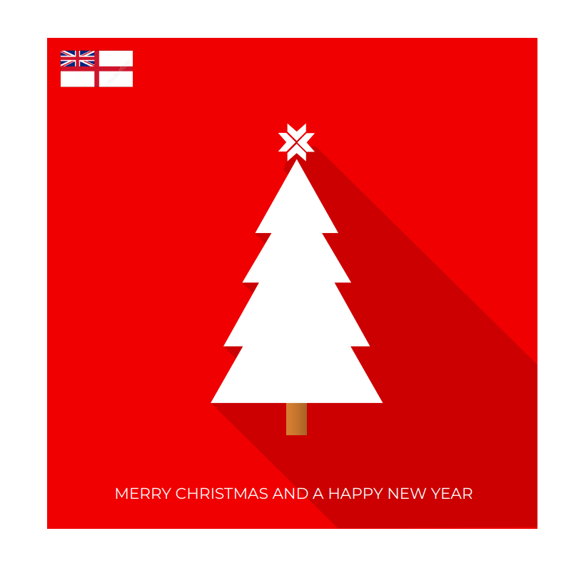 Merry Christmas Tree Card - Military In Art – Royal Navy Shop